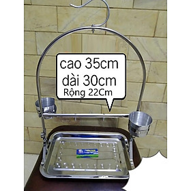 1 cầu đứng nhỏ 30*22*35 dùng cho vẹt nhỏ đứng (ngực hồng, cockateil,sun, greencheck, lovebird...)