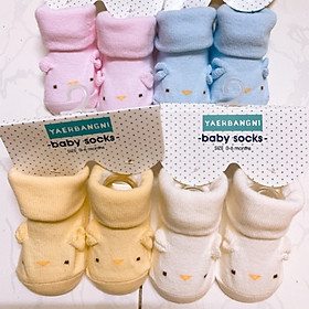 Set 2 đôi tất sơ sinh baby sock cao cấp cho bé từ 0-12 tháng cam kết hàng đẹp