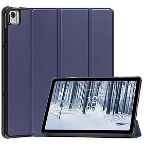 Bao Da Cover Cho Máy Tính Bảng Nokia T21 10.4 Inch 2023 Hỗ Trợ Smart Cover - Xanh dương