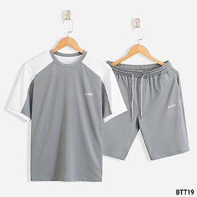 Bộ Mặc Nhà Thể Thao Nam Mùa Hè Thun Mỏng Cao Cấp ZERO - BTT19 XÁM - M