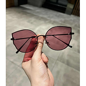 Kính râm Mắt mèo màu hồng thời trang ulzzang