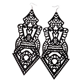 Fashion Punk Earrings  Club Super  Statement Earrings - Black