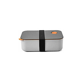Hộp ăn trưa 1000 ml với 2 ngăn không có hộp ăn trưa BPA Eco cho nhà văn phòng (Orange)