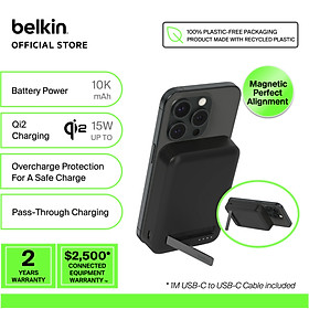 Mua Pin sạc dự phòng không dây Qi2 Belkin BoostCharge Pro Magnetic dung lượng 5K/10K kèm cáp - Hàng chính hãng