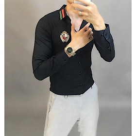 ÁO SƠ MI LỤA NAM 2 MÀU SANG TRỌNG,THIẾT KẾ HỌA TIẾU SIÊU NGẦU TRANG NEMO 36 FASHION