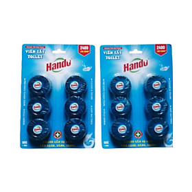 Combo 2 vỉ 12 viên tẩy và làm thơm toilet Hando