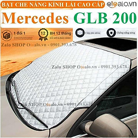 Tấm che chắn nắng nóng kính lái xe ô tô Mercedes Benz GLB 35 vải dù 3 lớp cao cấp - OTOALO