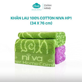 Mua Khăn Lau Đầu Cotton Tự Nhiên 100% Niva HP1 Mềm Mịn Thấm Nước An Toàn Cho Da  Hoa Văn Kích Thước 340x760 mm