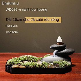 ◕◎◇Micro Landscape Backflow Burner High Mountain Stream Home Trang trí nội thất sáng tạo
