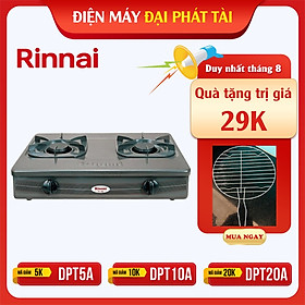 Hình ảnh Bếp Gas Đôi Rinnai 360G Xám - Hàng Chính Hãng