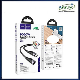 Mua CÁP SẠC NHANH HC U95 PD20W TYPE C RA LN DÀI 1.2M PD20W - HN