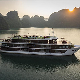 Trải Nghiệm Tour 2N1Đ Ngủ Đêm Trên Du Thuyền 5 Sao Dora Cruises Sang Trọng (Khám Phá Vịnh Hạ Long - Vịnh Lan Hạ, Chèo thuyền kayak, Câu Mực Đêm, Tắm Vịnh)