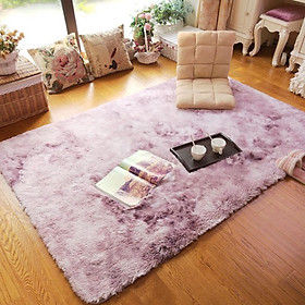 Mua Thảm Lông Dài Trải Sàn Cao Cấp Kiểu Loang - hồng tím - 1m6x2m3