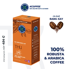 Cà phê rang xay nguyên chất 100% Robusta Arabica K-Coffee Thu 454g