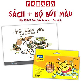 Combo Sách Tô Bình Yên Vẽ Hạnh Phúc + Hộp 18 Bút Sáp Màu Crayon