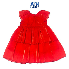 Đầm công chúa bé gái Đỏ 2 tầng organza - AICDBGJWV3AQ - AIN Closet