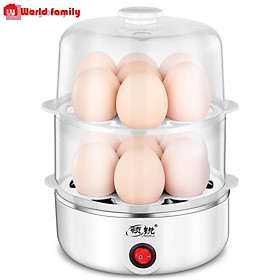 Mua Nồi hấp trứng Lingrui mini đa chức năng nồi hấp bằng thép không gỉ 2 tầng dụng cụ gia dụng làm đồ ăn