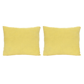 Combo 02 Gối Tựa Lưng Màu Trơn ThiVi 08 - Vàng