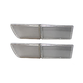 Pair of Front Bumper Towing Cover Indicator Reflector Plate for VW Jetta Golf Mk3 1993-1998