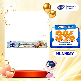 Giấy Bạc Màng Nhôm MyJae Đài Loan Để Bảo Quản, Nướng Thức Ăn, Bọc Thực Phẩm 30cm x 14m