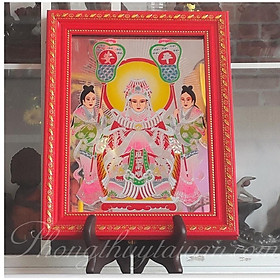 Mua Bài vị Mẹ Cửu Thiên Huyền Nữ mẫu viền đỏ 21cm*28cm