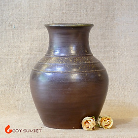Mua Lọ hoa cổ loe gốm sành làm thủ công hoàn toàn