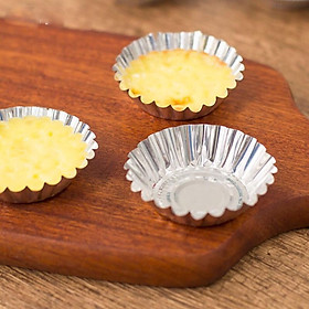 Mua 50 cái đế bánh tart trứng chống dính siêu tiết kiệm đế bánh bò khuôn râu cau