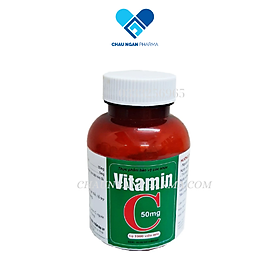 Vitamin C 50mg Đại Uy Bổ sung Vitamin C tăng sức đề kháng, giảm mệt mỏi, chảy máu cam Lọ 1000 viên