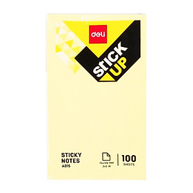 Bộ 2 Giấy Nhắn Deli A01503 - Màu Vàng