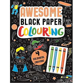 Sách tô màu giấy đen Awesome Black Paper Colouring | Bookmedi sách chính hãng