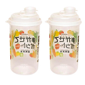 Bộ 2 bình đựng nước có nắp hút đóng mở K175 540ml Nội địa Nhật Bản