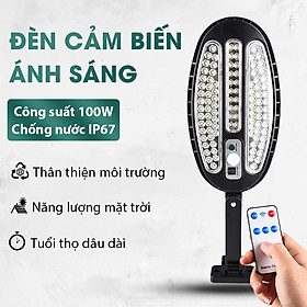 Đèn năng lượng mặt trời, đèn cảm biến bóng to LED COB, hạt đèn chất lượng cao- K1387