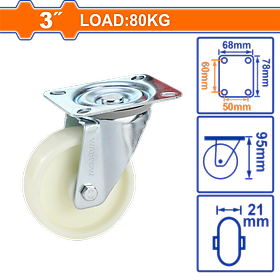 BÁNH XE ĐẨY HÀNG LOẠI XOAY WJL5332 WADFOW - HÀNG CHÍNH HÃNG