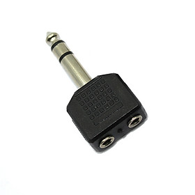 Mua Jack chuyển đổi âm thanh 6.5mm sang 2 đầu 3.5mm - Jack 6ly ra 2 đầu 3ly