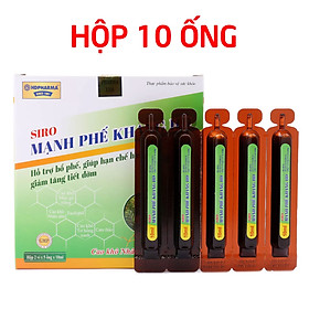 Siro Mạnh Phế Khang Hd hỗ trợ Bổ phế, Giảm ho, Hoá đờm, Làm ấm đường hô hấp Hộp 10 ống