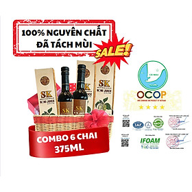 Combo 6 chai Nước cốt trái nhàu SK Noni Juice Premium 375 ml