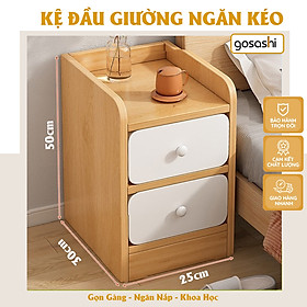 Mua Tủ Kê Đầu Giường Gosashi Tab Đầu Giường Mini Có Ngăn Kéo Chất Liệu Gỗ MDF Phủ Melamin