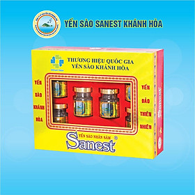 [Hộp 6 lọ] Nước Yến sào Khánh Hòa Sanest Fucoidan Nhân sâm đóng lọ 70ml - 700