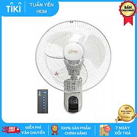 Quạt treo tường Lifan TE-1689 có remote điều khiển, quạt đảo lượn sóng