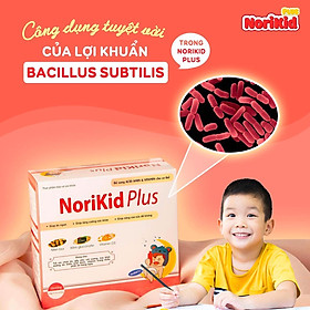 NORIKID PLUS – GIẢI PHÁP HỖ TRỢ CẢI THIỆN BIẾNG ĂN, TÁO BÓN, TĂNG SỨC ĐỀ KHÁNG Ở TRẺ 06 THÁNG -12 TUỔI (HỘP 20 ỐNG)