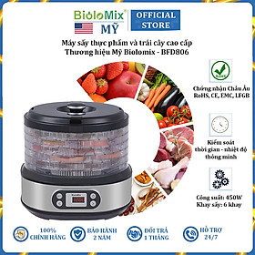 Máy sấy thực phẩm và trái cây Biolomix BFD806 BPA FREE - Hàng Nhập Khẩu