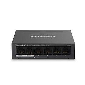 Switch Chia Mạng PoE Mercusys MS106LP - 6 Cổng 10 100Mbps