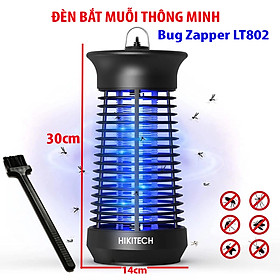 Máy Bắt Muỗi Thông Minh HIKITECH, Diệt Côn Trùng Đa Năng, Hiệu Quả. Tặng kèm Chổi Vệ Sinh Lồng Đèn