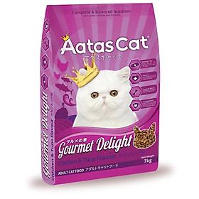 Thức Ăn Mèo Aatas Gourmet Delight Bao Xá 7KG - Gà & Cá Ngừ