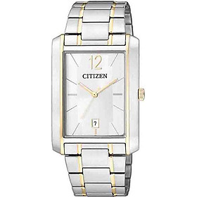 Đồng Hồ Citizen Nam Dây Kim Loại Pin-Quartz BD0034-50A - Mặt Trắng (28.5x31.5mm)