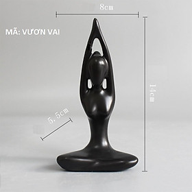 Mua Tượng yoga thiền nhiều tư thế màu trắng đen sang trọng ý nghĩa