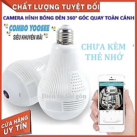 Mua Camera WIFI Yooee LTVR96 Bóng đèn Quan Sát Toàn Cảnh 360° Không Có Góc Khuất  đàm thoại 2 chiều