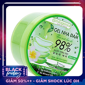 Combo Gel Trà Xanh + Gel Nha Đam Tươi Mát Làn Da Milaganics (300ml / Hộp)