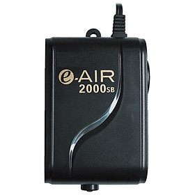 Máy sủi khí bể cá 1 vòi siêu êm, siêu tiết kiệm điện GEX e-air 2000SB