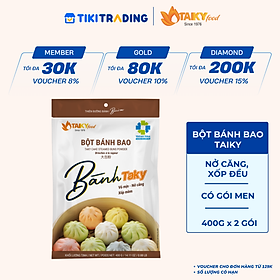 Combo 2 gói bột bánh bao Tài Ký gói 400g